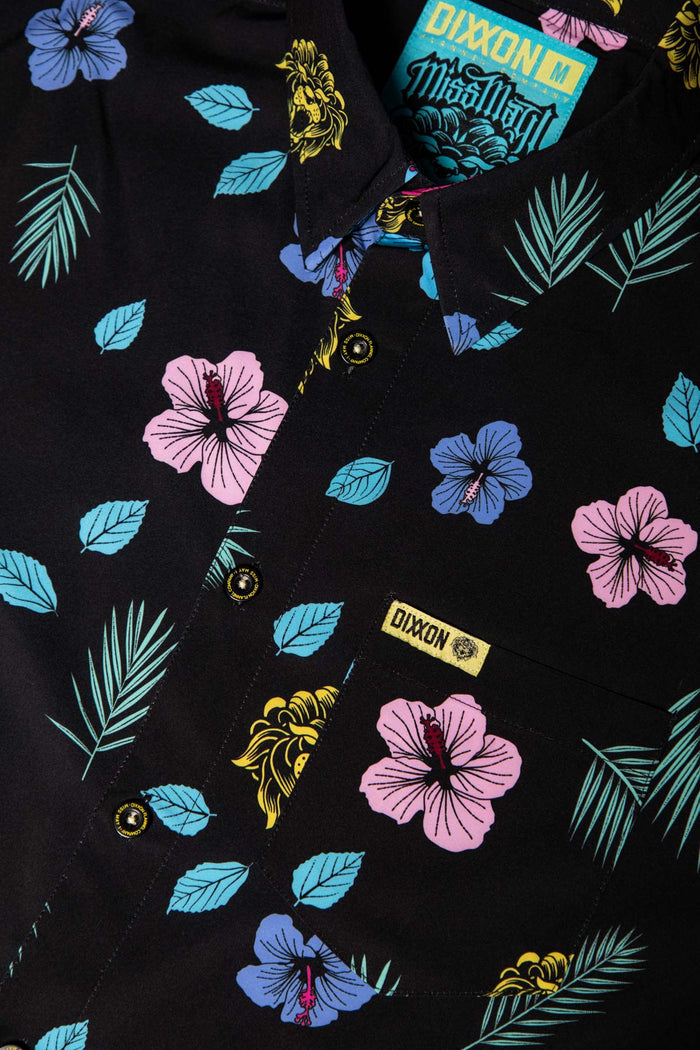 Miss May I Women's Short Sleeve Party Shirt