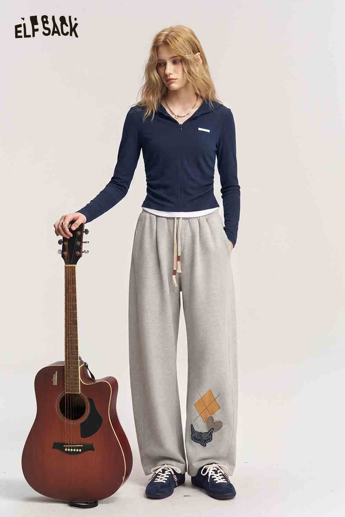 Mock Two Piece Hooded Ruched Tee