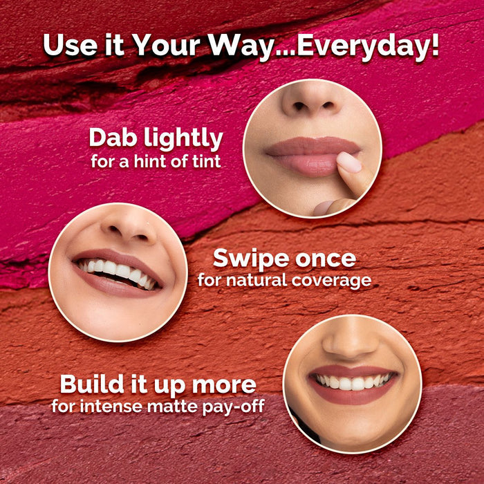 Moisture Matte Longstay Mini Lipstick- 0.7 g | Raspberry Scarlet