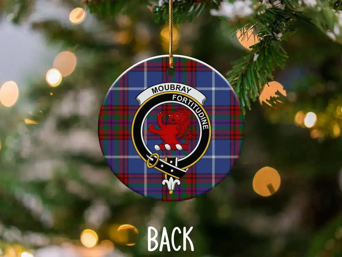Moubray Fortitudine Tartan Christmas Ornament
