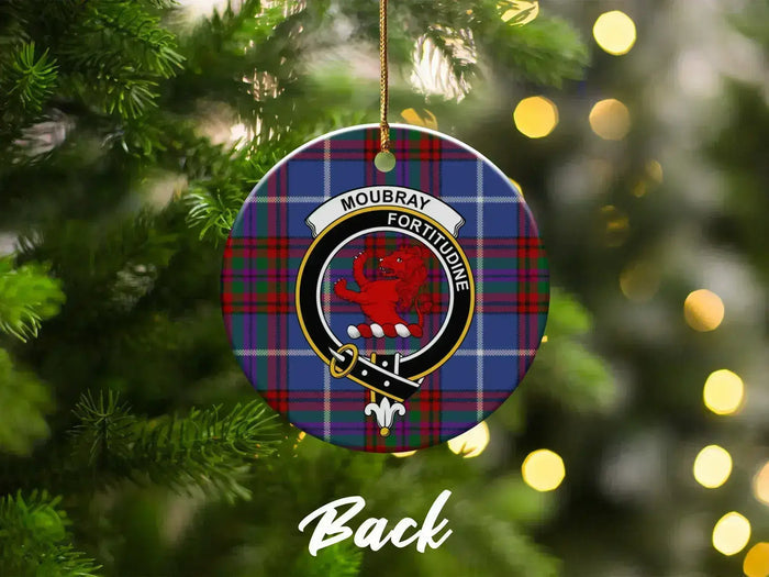Moubray Fortiudine Tartan Pattern Christmas Ornament