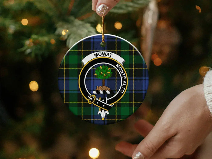 Mowat Monte Alto Tartan Pattern Round Ornament