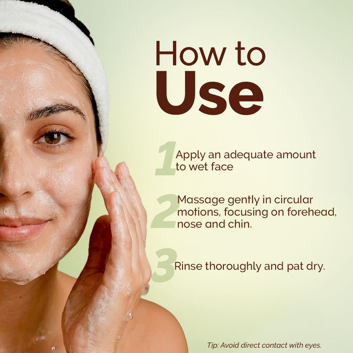 Mung Bean Pore Cleansing Face Wash with Mung Bean, AHA & BHA for Normal to Oily Skin - 100 ml (Pack of 2)