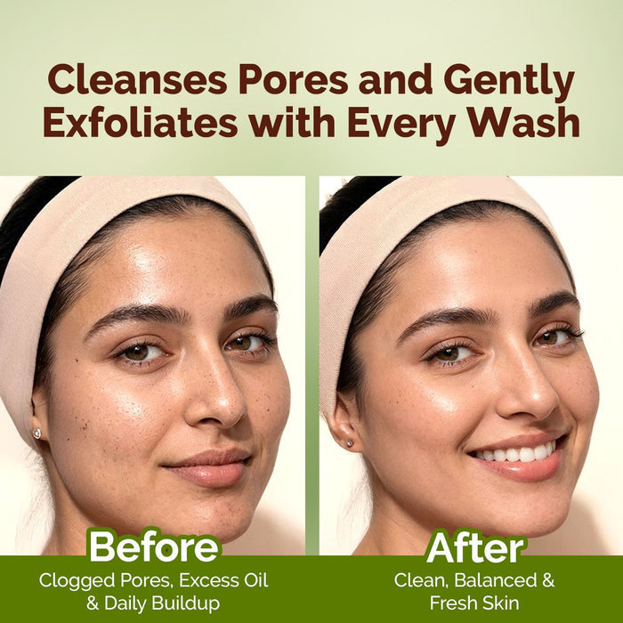 Mung Bean Pore Cleansing Face Wash with Mung Bean, AHA & BHA for Normal to Oily Skin - 100 ml (Pack of 2)