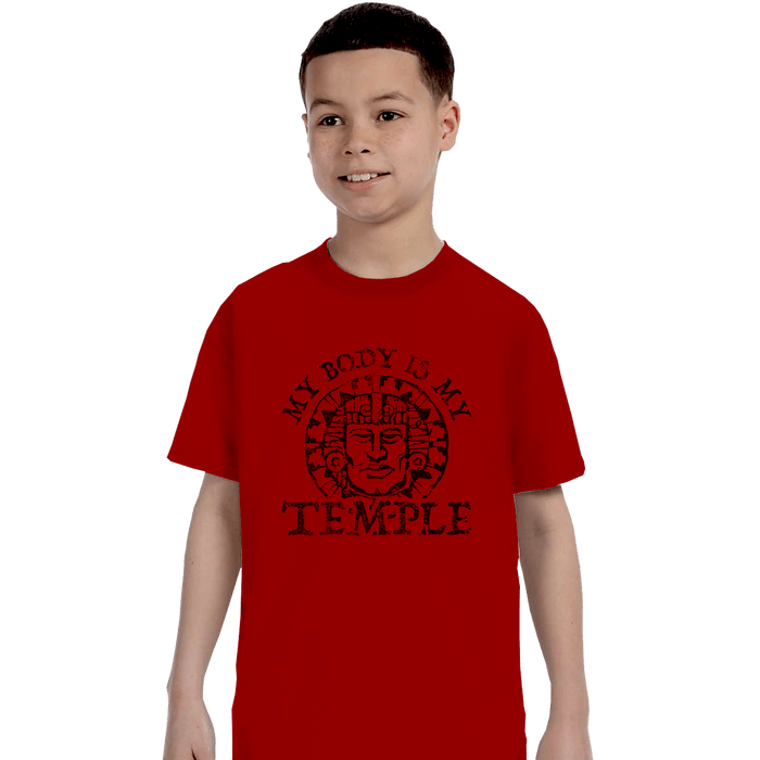 Shirts T-Shirts, Youth / XL / Red My Body Is A Hidden Temple
