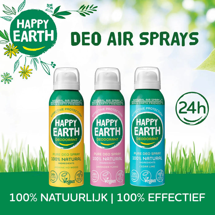 Natural Air Deo Spray Jasmine Ho Wood Happy Earth