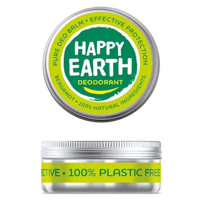 Happy Earth Natuurlijke Deodorant Balm Bergamot 45gr Happy Earth