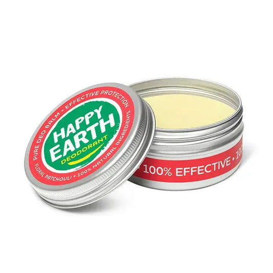 Natuurlijke Deodorant Balms Plasticvrij 4 geuren Happy Earth