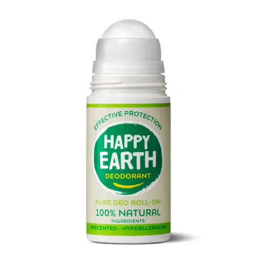Happy Earth Natuurlijke Deodorant Roller Unscented 75ml Happy Earth