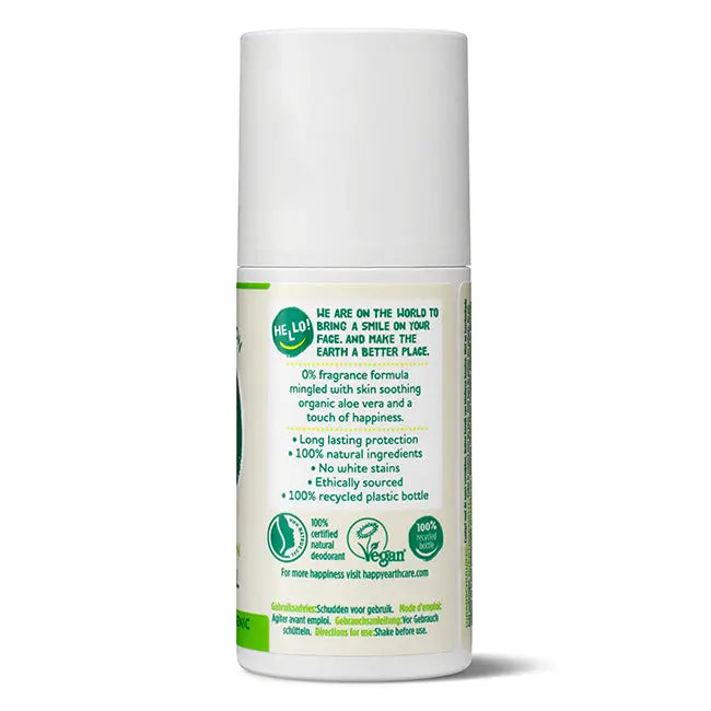 Natuurlijke Deodorant Roller Unscented Happy Earth
