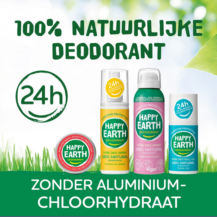 Natuurlijke Deodorant Spray Unscented Happy Earth