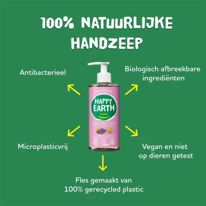 Natuurlijke Handzeep Lavender Ylang 75ml Happy Earth