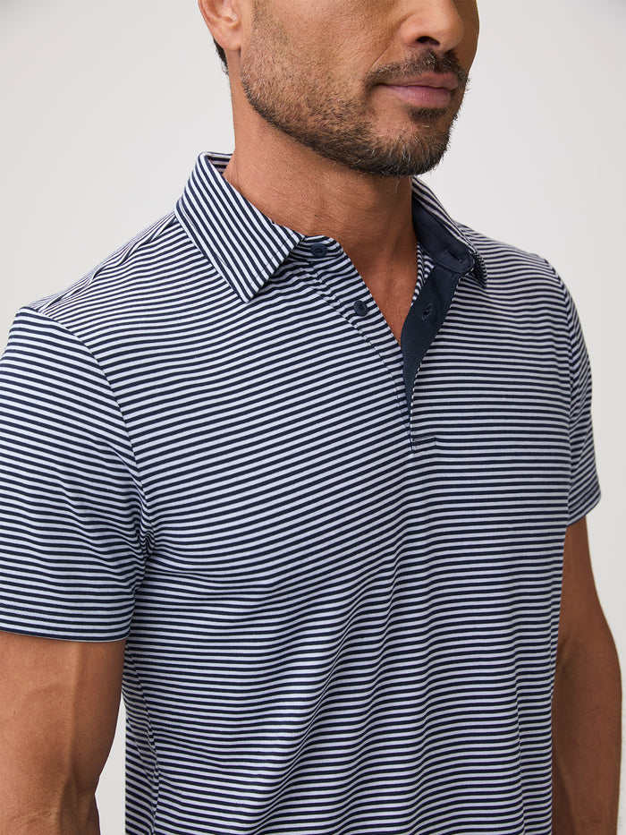Performance Wear For Everyday # Striped Polos | Everyday Performance Polos at Fresh Clean Threads