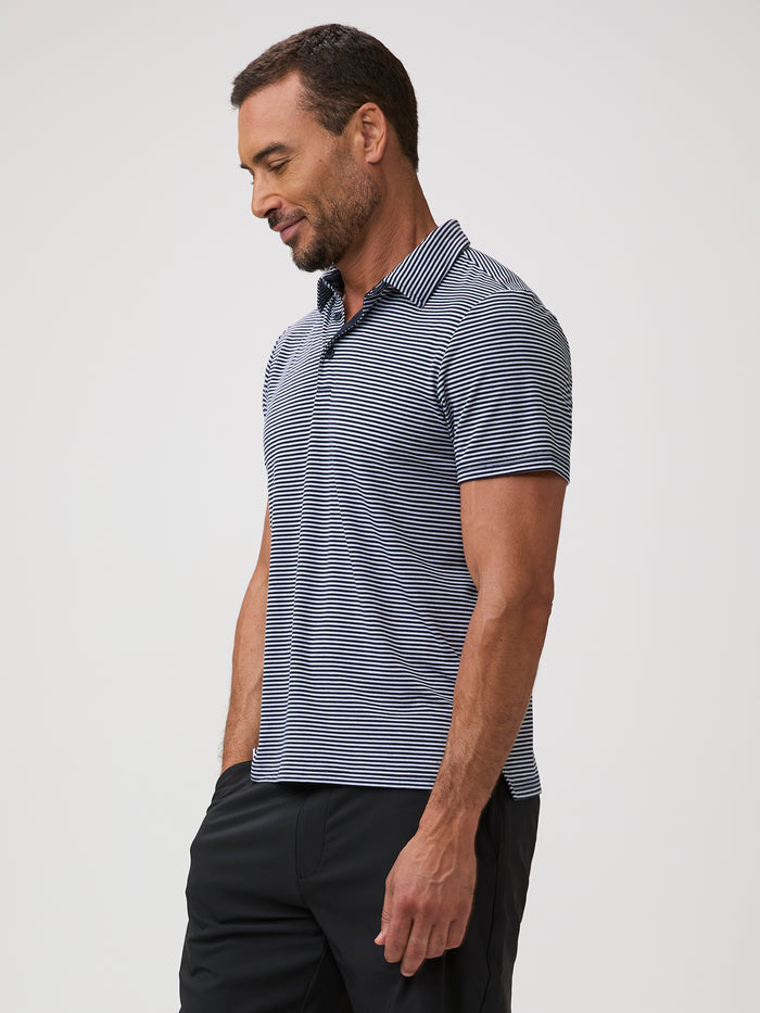 Breathable & Comfortable # Striped Polos | Performance Collection | Fresh Clean Threads