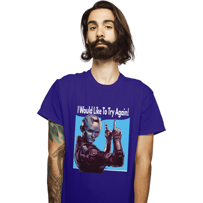 Shirts T-Shirts, Unisex / Small / Violet Nebula Can Do It