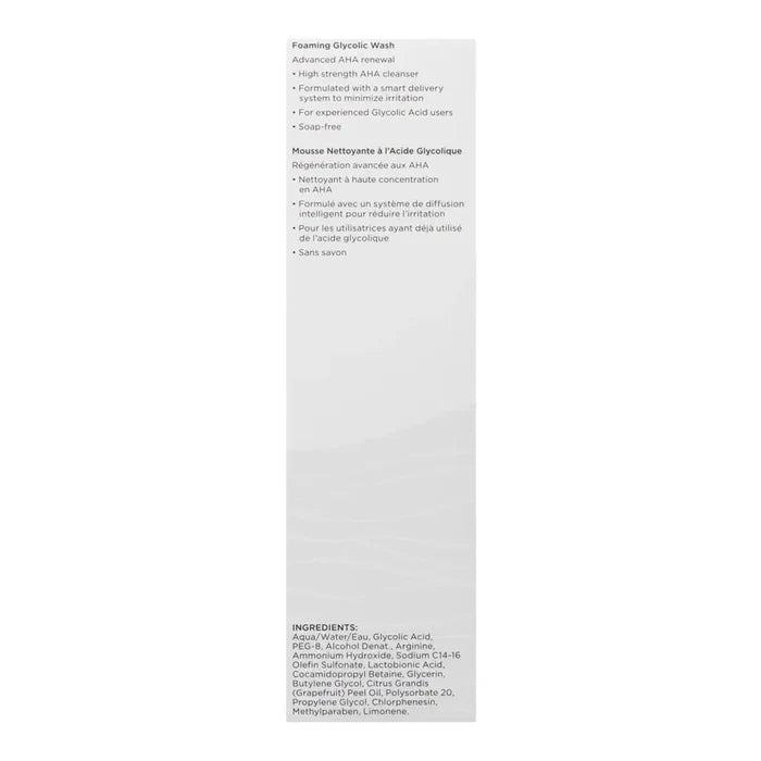 NEOSTRATA Resurface Foaming Glycolic Wash 125ml — ingredients: glycolic acid (AHA), PHA, conditioners for smoother skin
