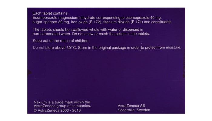 Nexium 40mg Esomeprazole, 14 Tablets