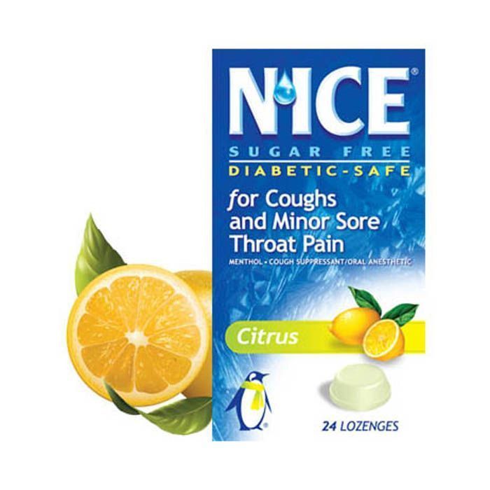 Nice Citrus Flavor 24 Lozenges - Makkah Pharmacy
