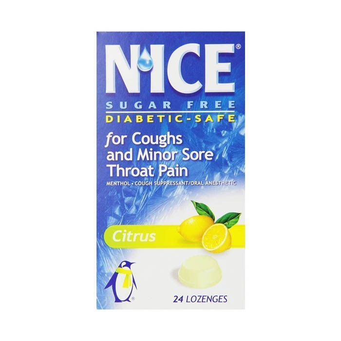 Nice Citrus Flavor 24 Lozenges - Makkah Pharmacy