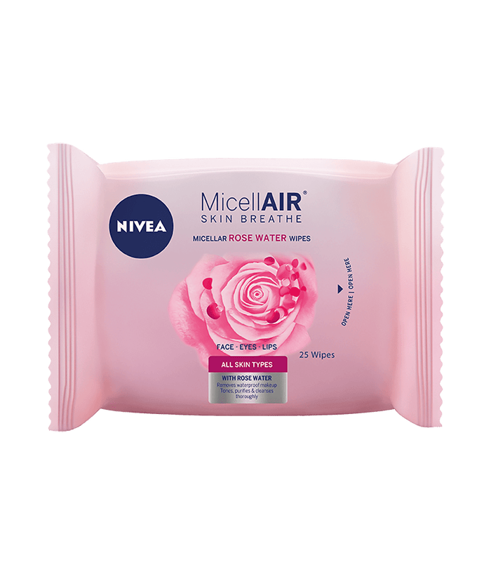 NIVEA 6474 ROSE 25WIPES - Makkah Pharmacy