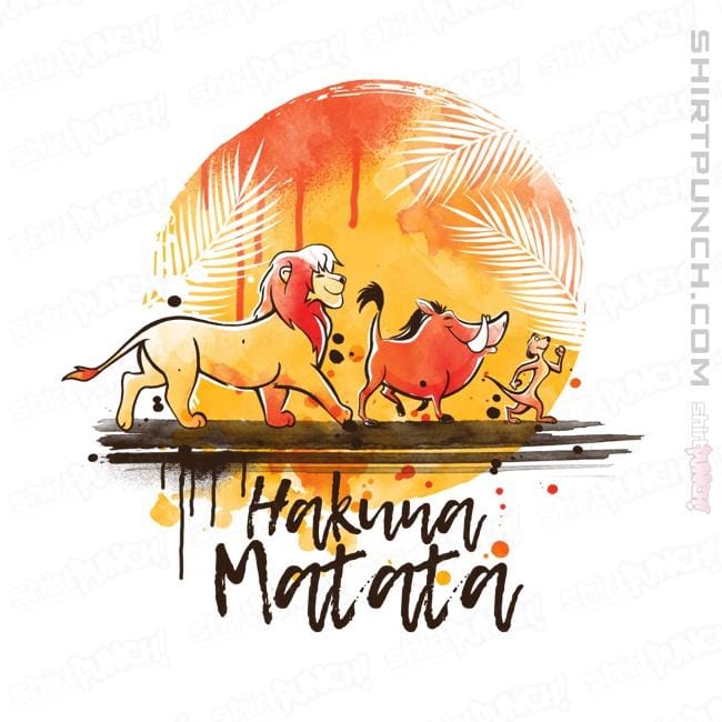 Shirts Magnets / 3"x3" / White No Worries Watercolor