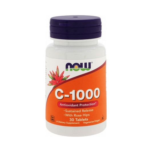 Now C-1000 Antioxidant Supplement with Rosehips, 30 Tablets - Makkah Pharmacy