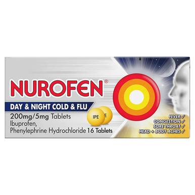 Nurofen Day & Night Cold & Flu 200mg
