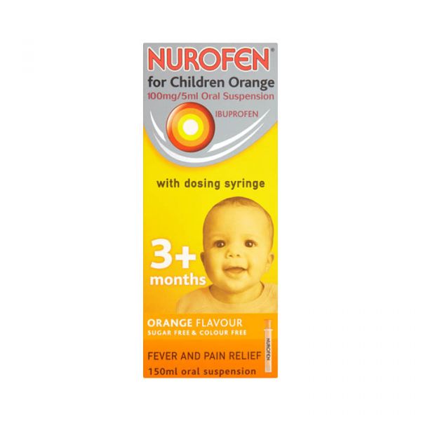 Nurofen For Children'S 100Mg/5Ml Suspension 100Ml Bottle