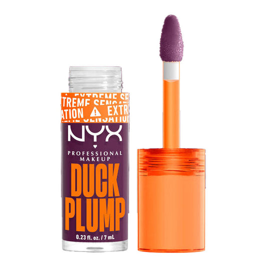 NYX Duck Plump lip plumper Pure Plum-P – high pigment formula with glossy plum colour and spicy-tingle plump effect
