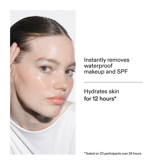 'Person with a skincare product on their face
