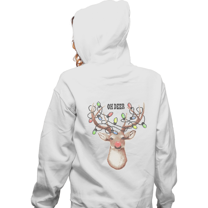 Zippered Hoodies, Unisex / Small / White