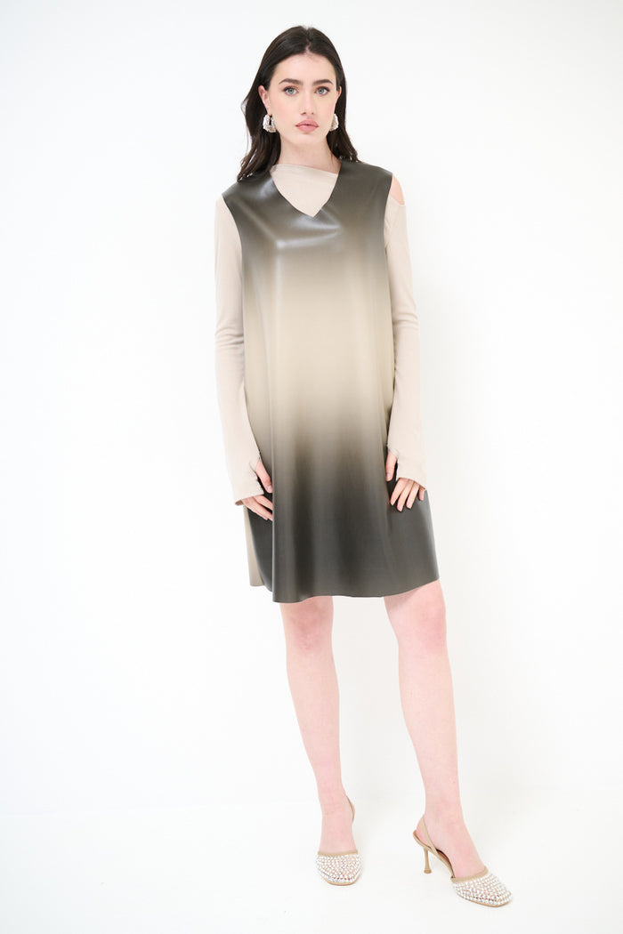 Ombre fade a-line mini dress wholesale