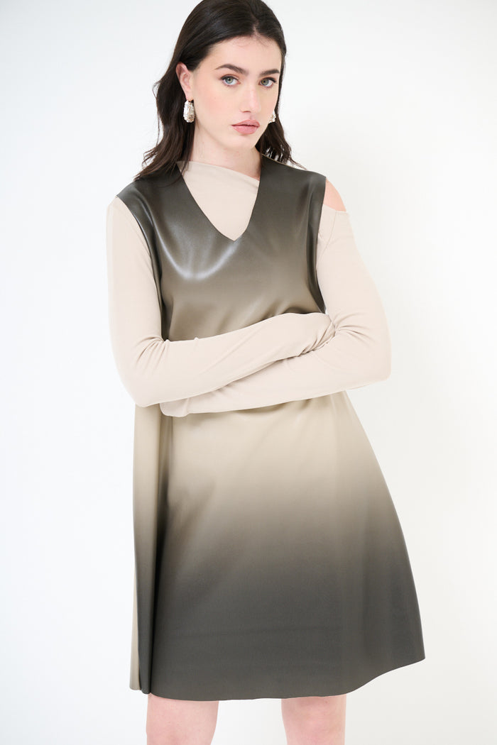 Ombre fade a-line mini dress wholesale