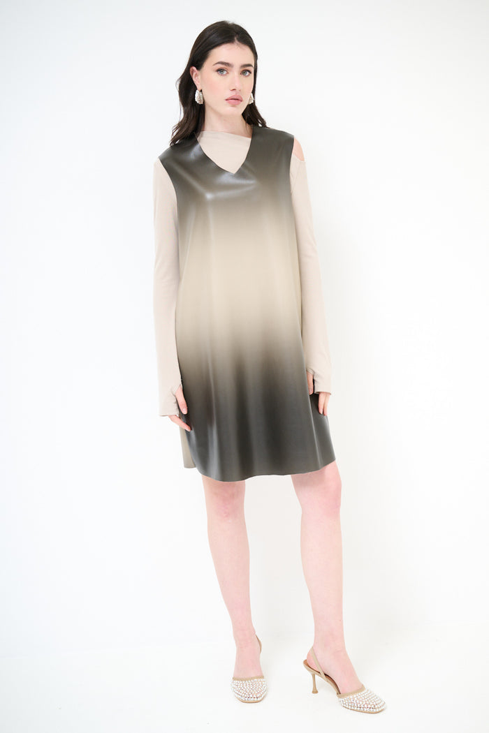 Ombre fade a-line mini dress wholesale