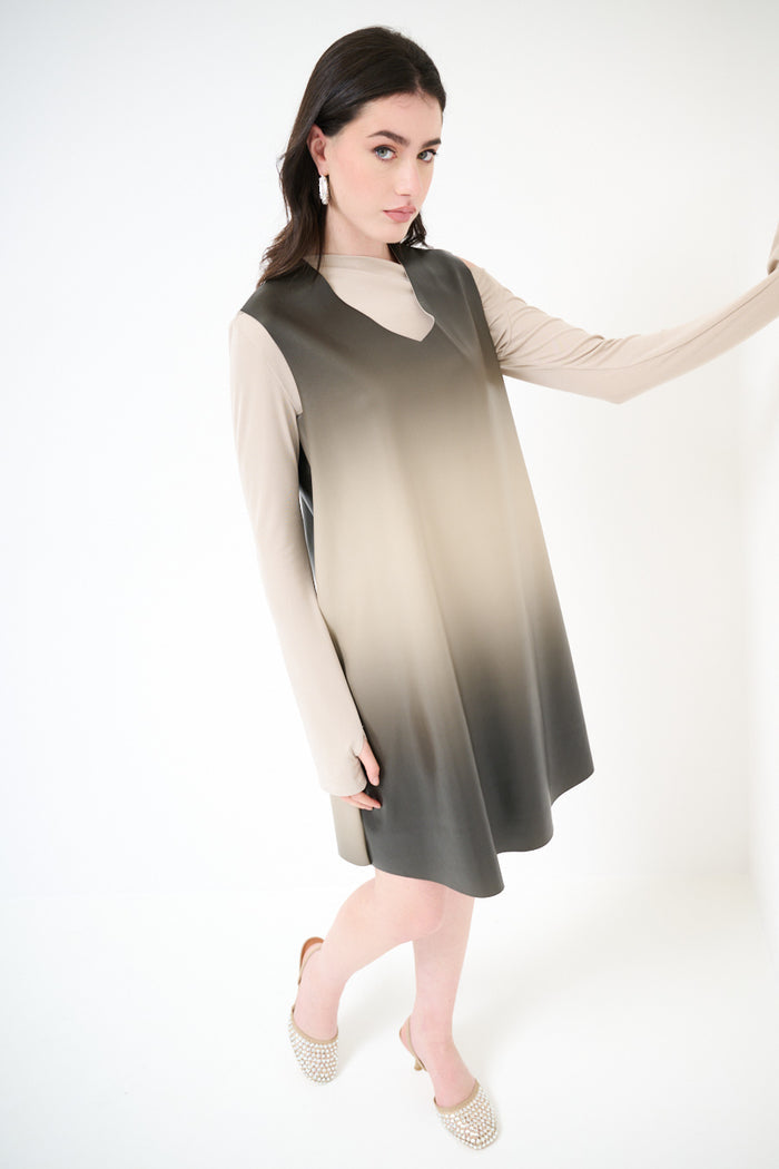 Ombre fade a-line mini dress wholesale