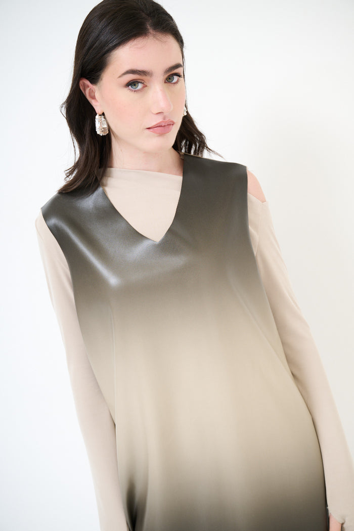 Ombre fade a-line mini dress wholesale