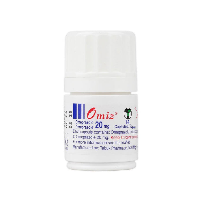 Omiz 20mg Omeprazole, 14 Capsules