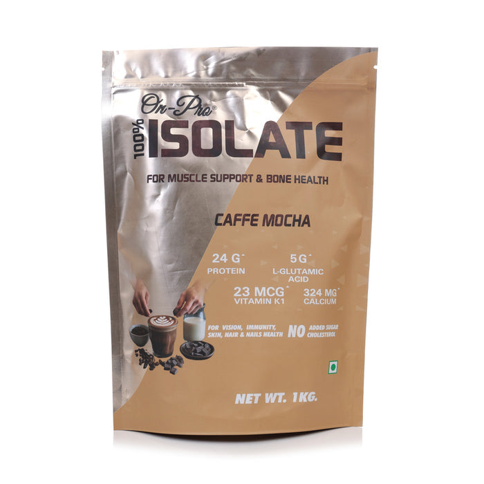 ON-PRO 100% ISOLATE PROTEIN POWDER ( COFFEE MOCA FLAVOUR)