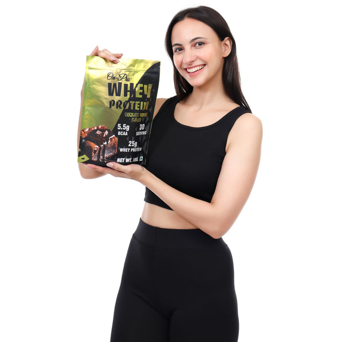 ON-PRO WHEY PROTEIN POWDER (CHOCOLATE BROWNIE FLAVOUR)