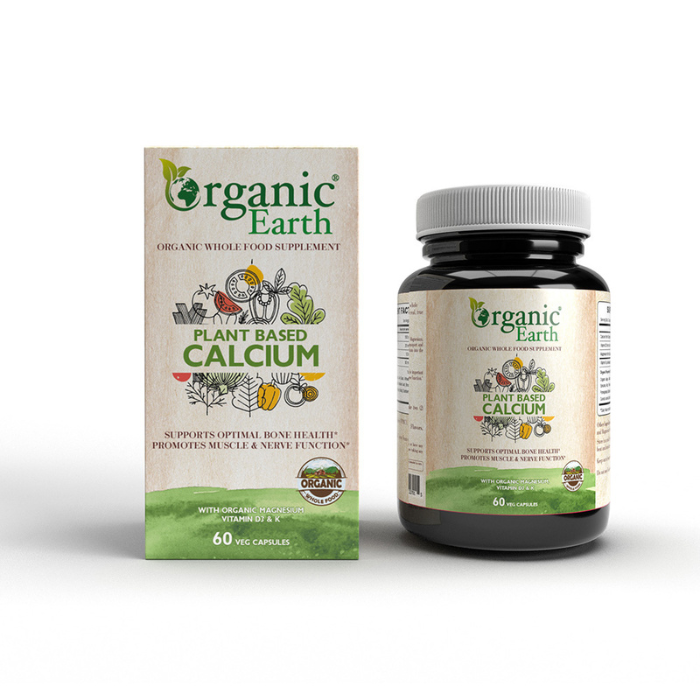 Organic Earth Plant Based Calcium - 60 Capsules Organic Earth