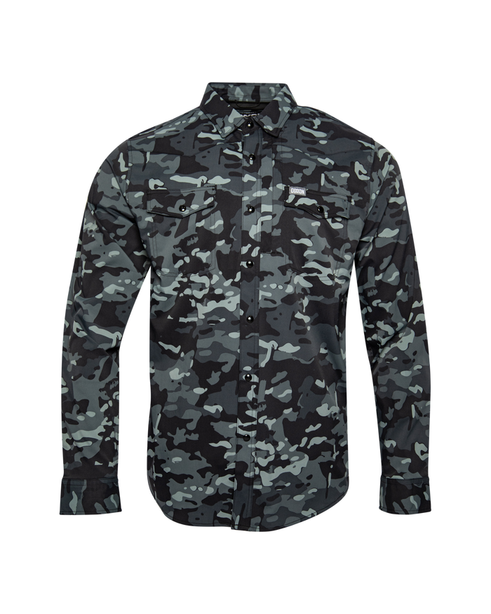 Outdoorsman Long Sleeve - Black Camo