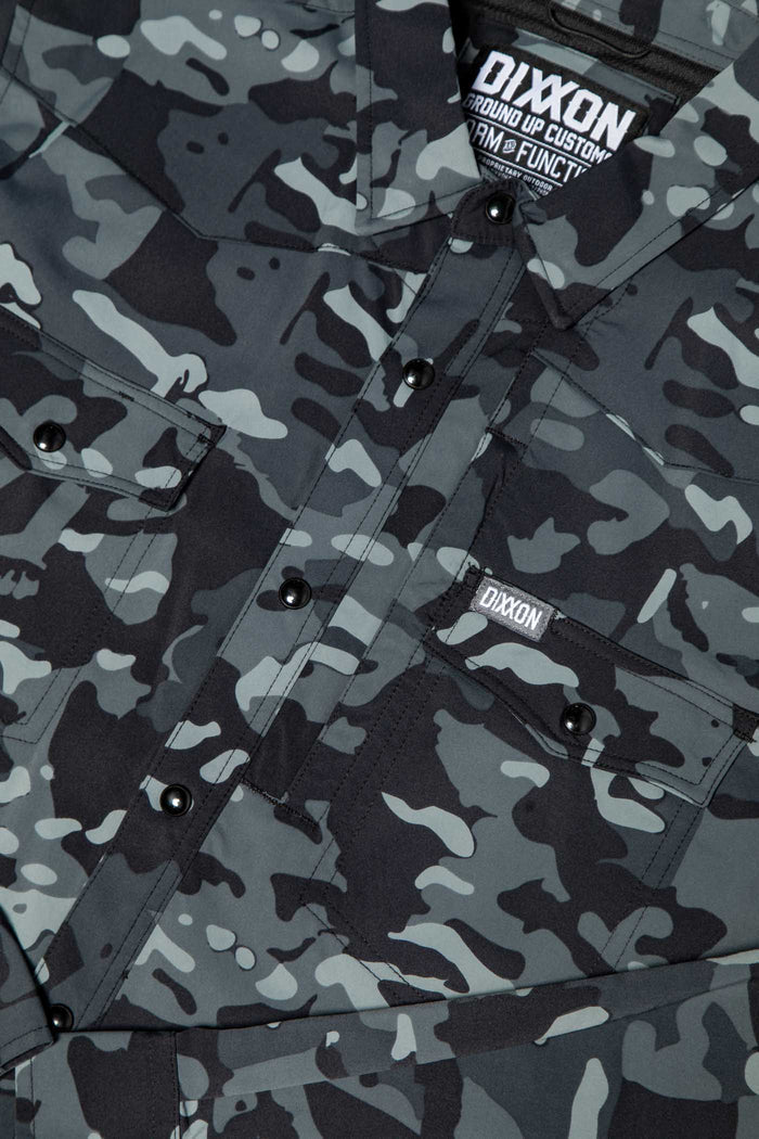 Outdoorsman Long Sleeve - Black Camo
