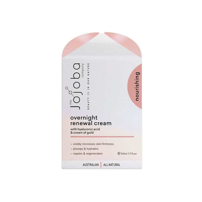 The Jojoba Company Overnight Renewal Cream Nudie Glow Australia