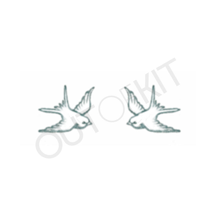Pair of Swallows Tattoo