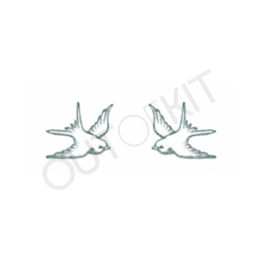 Pair of Swallows Tattoo