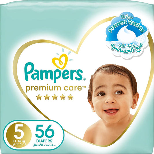 Pampers Premium Care Size 5 Jumbo Pack 56S