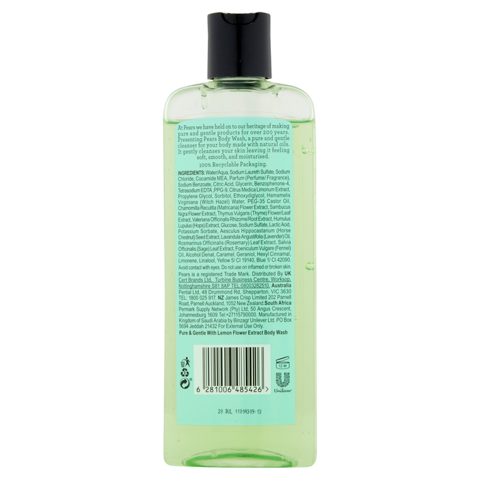 Pears Lemon Body Wash 250ml