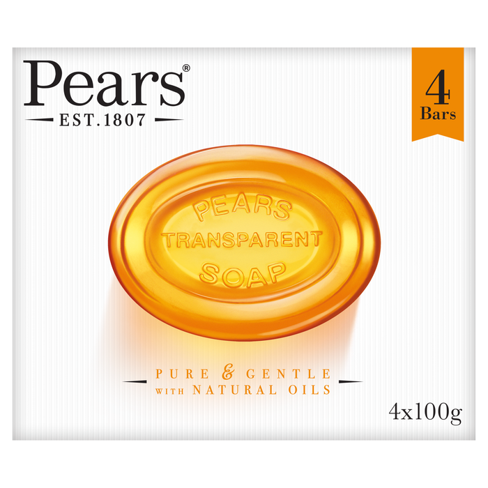 Pears Transparent Soap Bar 100g x 4