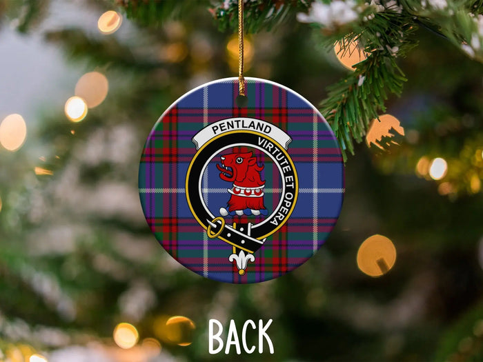 Pentland Virtute et Opera Tartan Ornament