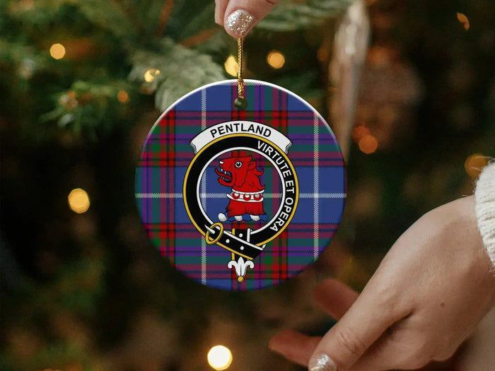 Pentland Virtute Et Opera Round Ornament